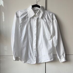 Zara White Womens Button Down Shirt